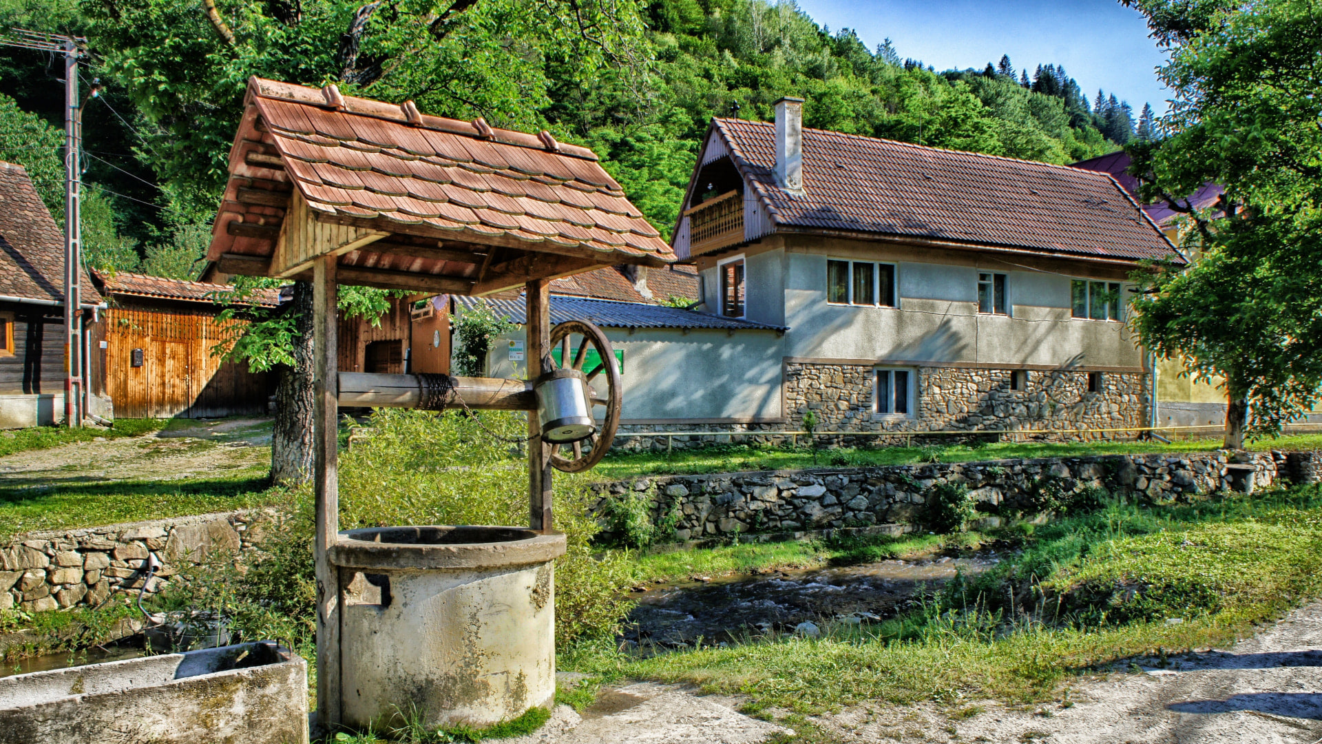 Traditioneller Hof Rumänien